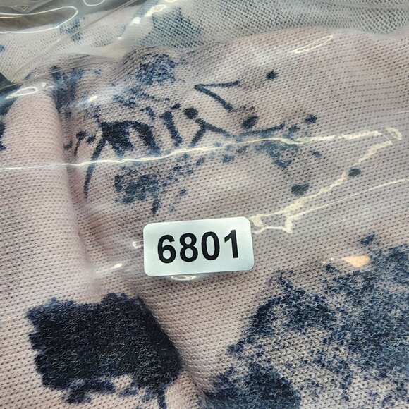 Womens Pink LuLaRoe Floral Print Open Front Cardigan w/ Pockets Size M - Picture 9 of 9